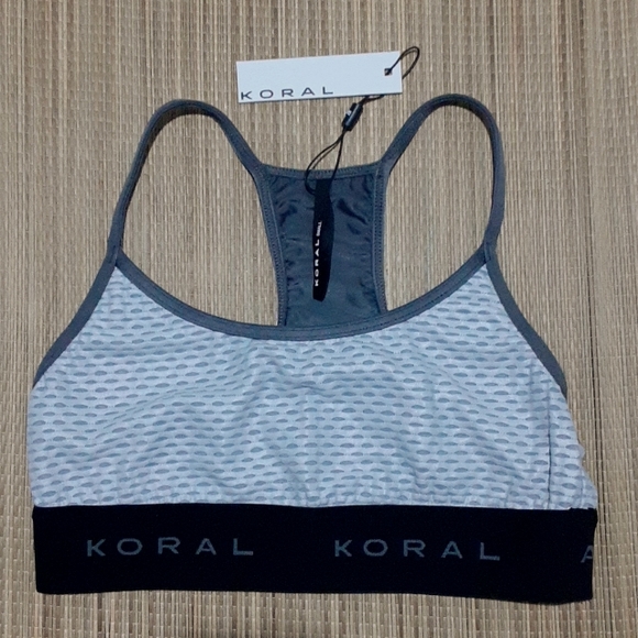 KORAL SweeperNetz Bra Agate Size Small#GreyWhite#NewWithTag - Picture 3 of 6